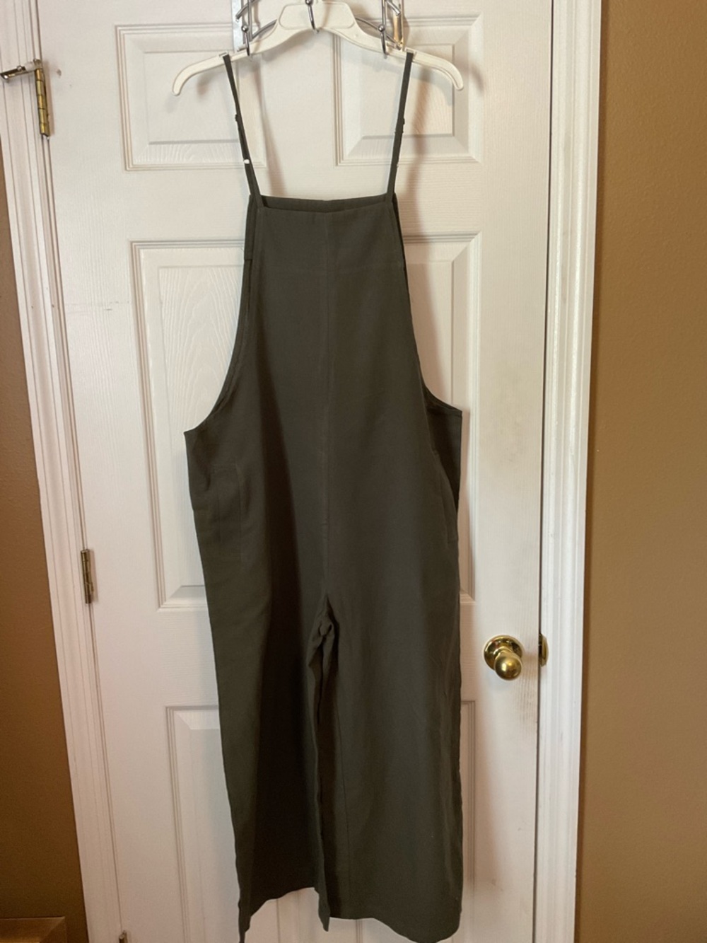 Aedvoouer Women’s Lined Blend Jumpsuit Overall Wide Leg Rompers Size Large